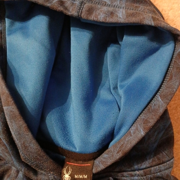 Spyder Youth Boy Hooded Sweatershirt Jacket M Fleece Lined (FL) - Picture 6 of 9